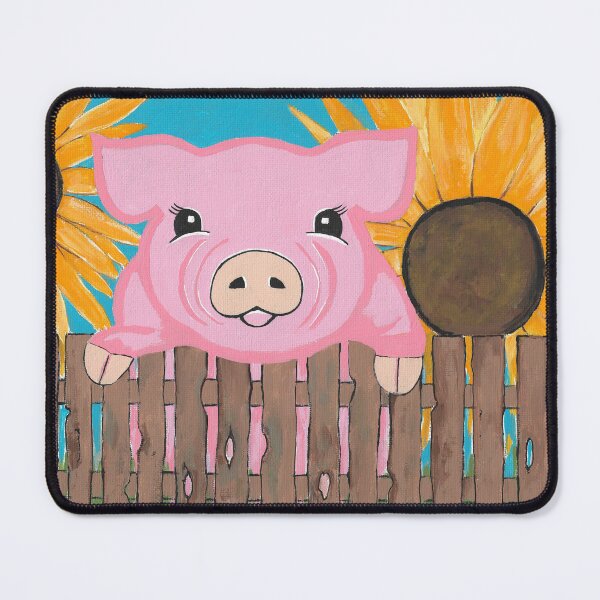 Item preview, Cute Barnyard Pig Painting designed and sold by Sartoris Art.