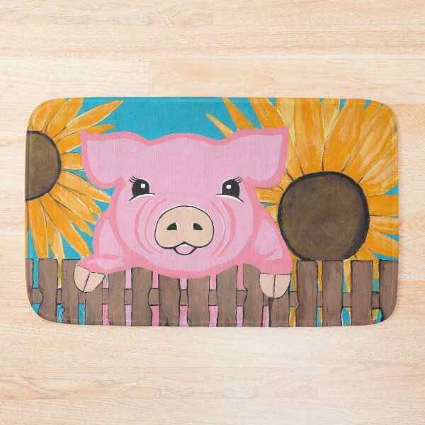 Item preview, Cute Barnyard Pig Painting designed and sold by Sartoris Art.