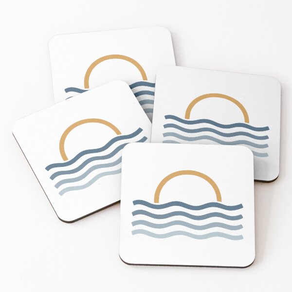Item preview, Minimalist Sun and Ocean Waves designed and sold by LightWhim.
