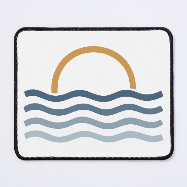 Item preview, Minimalist Sun and Ocean Waves designed and sold by LightWhim.