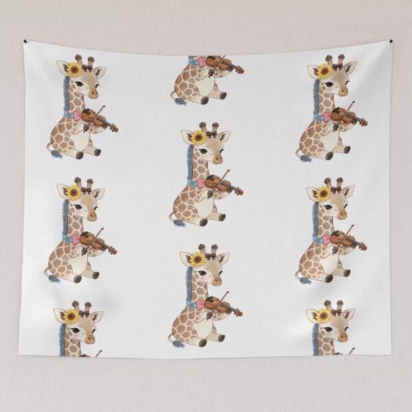 Item preview, Musician Giraffe | Enchanted Violin Player designed and sold by AillustriaAK.