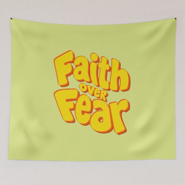 Item preview, Faith Over Fear - Vibrant Retro Typography designed and sold by Emmafeystilo.