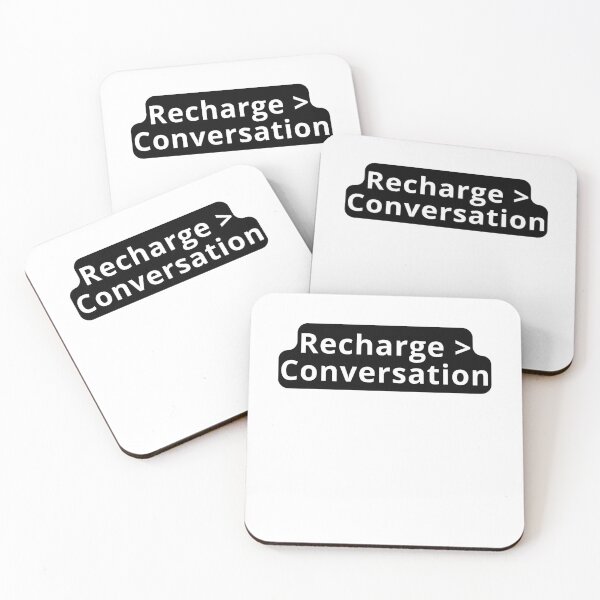 Item preview, Recharge Over Conversation Design designed and sold by variant designer.