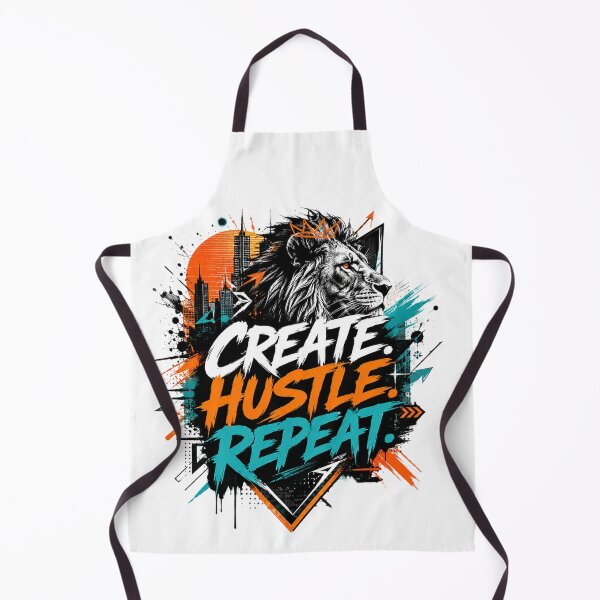 Item preview, Create Hustle Repeat Lion Streetwear Graphic designed and sold by aminomen.