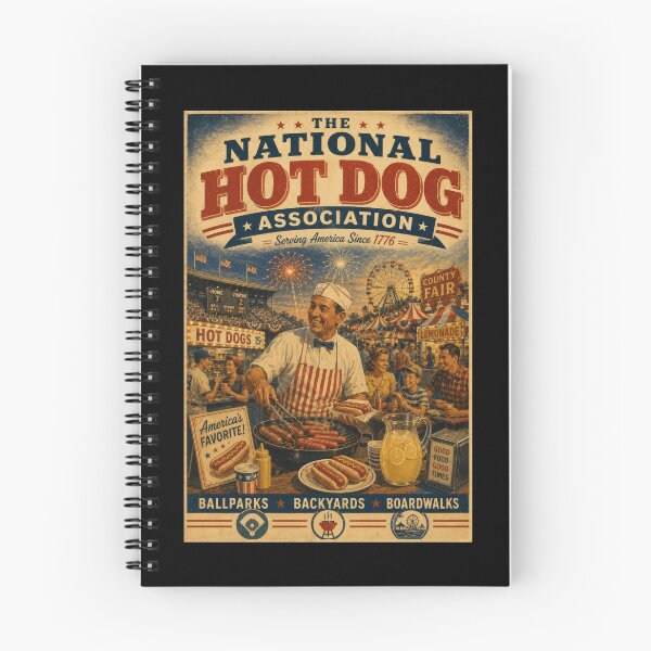 Item preview, Hot Dog Lover Americana BBQ Baseball Fair Retro Design designed and sold by TheTrendsDesk.