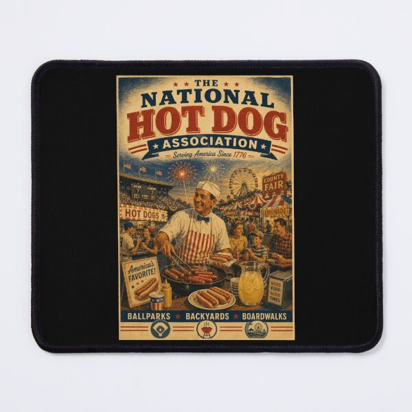 Item preview, Hot Dog Lover Americana BBQ Baseball Fair Retro Design designed and sold by TheTrendsDesk.