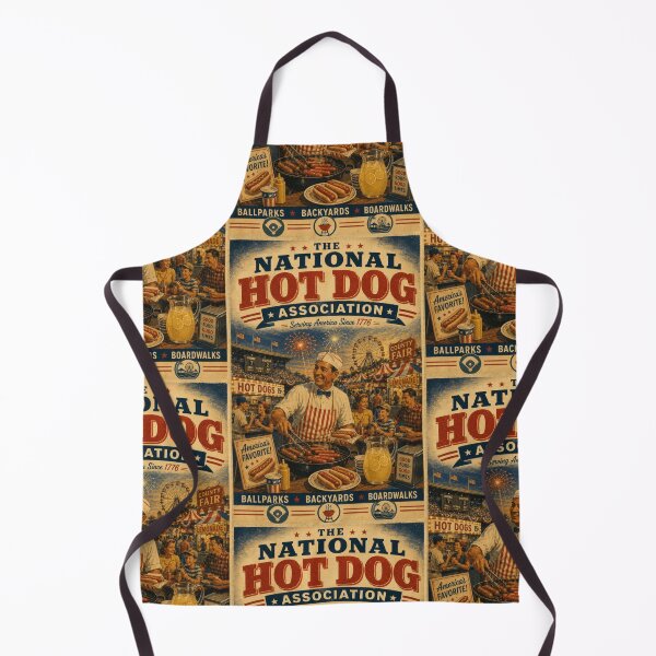 Item preview, Hot Dog Lover Americana BBQ Baseball Fair Retro Design designed and sold by TheTrendsDesk.