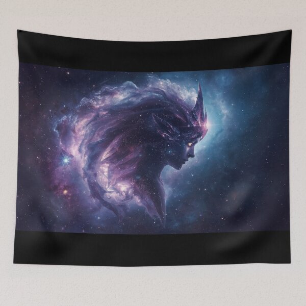 Item preview, Celestial Woman with Cosmic Hair designed and sold by Nick Seidel.