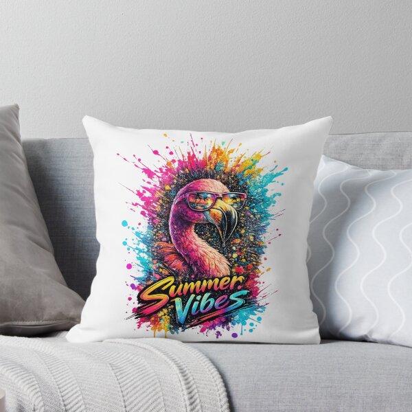 Item preview, Summer Vibes Flamingo – Cool Sunglasses Color Splash T-Shirt Design designed and sold by GooniSL.
