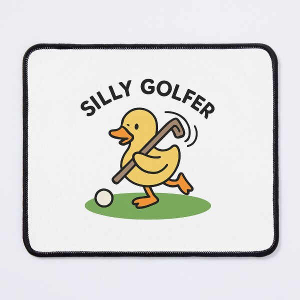 Item preview, Silly Golfer Duck designed and sold by SiarheiYur.