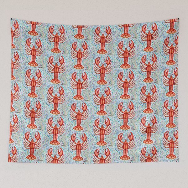 Item preview, Maine lobster watercolor designed and sold by ccreidcc.