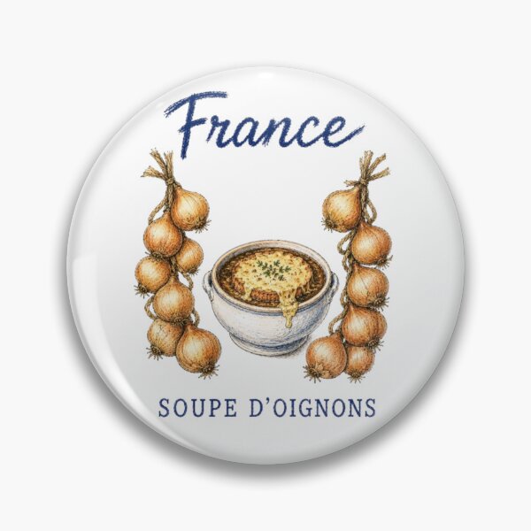 Item preview, France – Onion Soup Vintage Illustration designed and sold by JOANNASKAH.