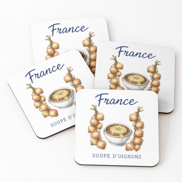 Item preview, France – Onion Soup Vintage Illustration designed and sold by JOANNASKAH.
