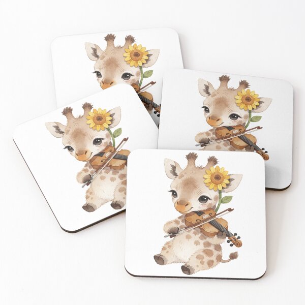 Item preview, Musician Giraffe | Enchanted Violin Player designed and sold by AillustriaAK.