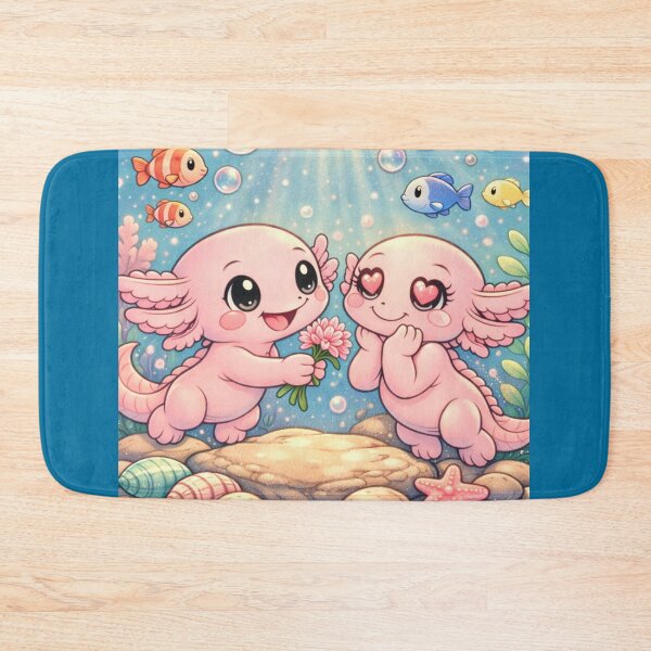 Item preview, Axolotl Love Gift - Kawaii Underwater Romance designed and sold by ImagineNature.
