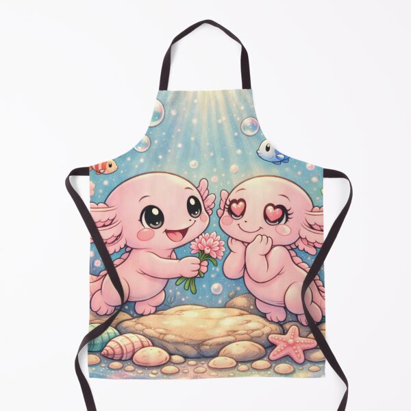 Item preview, Axolotl Love Gift - Kawaii Underwater Romance designed and sold by ImagineNature.