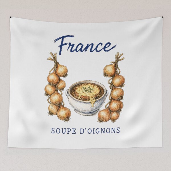Item preview, France – Onion Soup Vintage Illustration designed and sold by JOANNASKAH.