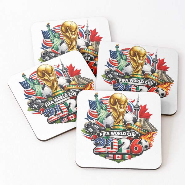 Item preview, FIFA World Cup 2026 USA Canada Mexico Trophy Soccer Fan Design designed and sold by CreativeNest Prints.