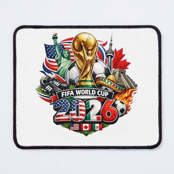 Item preview, FIFA World Cup 2026 USA Canada Mexico Trophy Soccer Fan Design designed and sold by CreativeNest Prints.