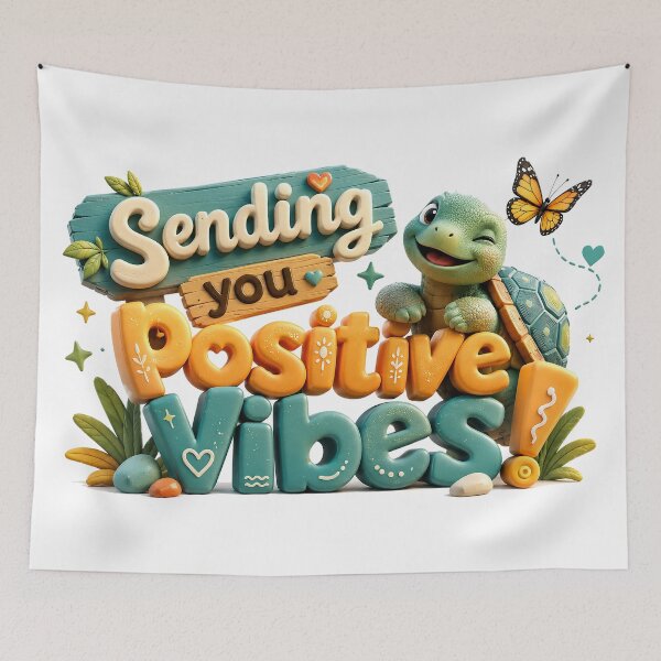 Item preview, Sending Positive Vibes Turtle Joy designed and sold by BlissBlvdShop.