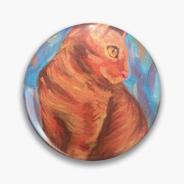Item preview, Orange cat oil painting designed and sold by ccreidcc.