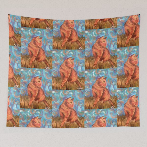 Item preview, Orange cat oil painting designed and sold by ccreidcc.
