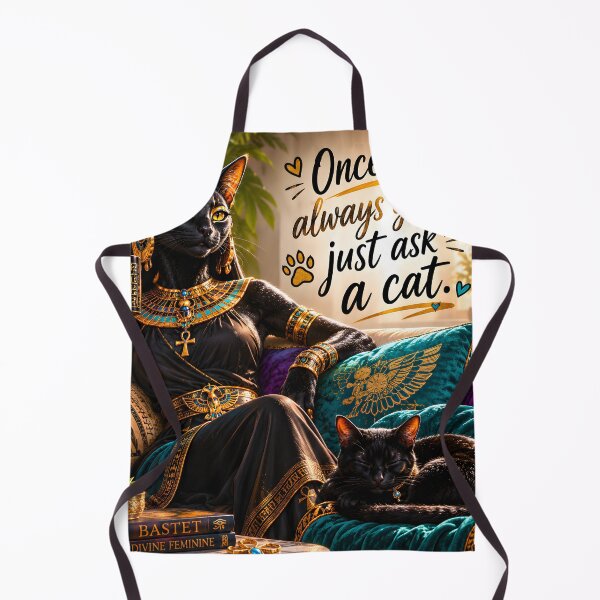 Item preview, Bastet Knows Best – Once Gods, Always Gods, Just Ask a Cat designed and sold by Sybille-Yates.