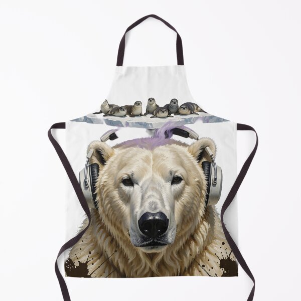 Item preview, Bear Business Classic T-Shirt Arctic Chill Beats - Polar Bear Music Lover Illustration designed and sold by SupernovaNote.
