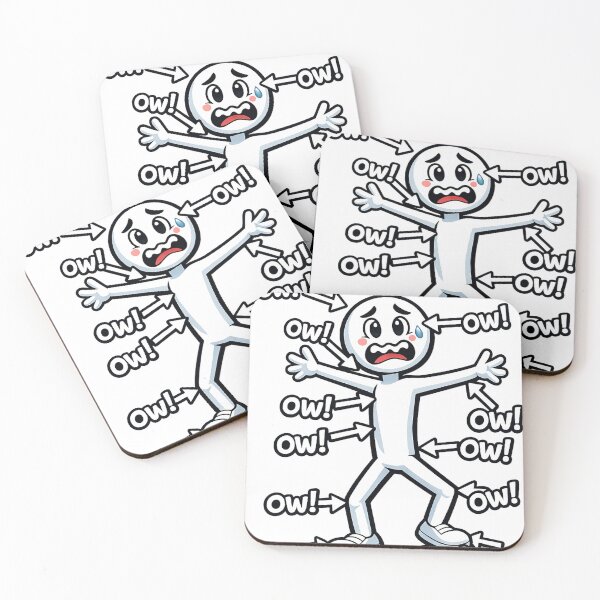 Aperçu de l'œuvre Ow Ow Ow Ow Ow Ow Ow Character Funny tee créée et vendue par Jamescookes.