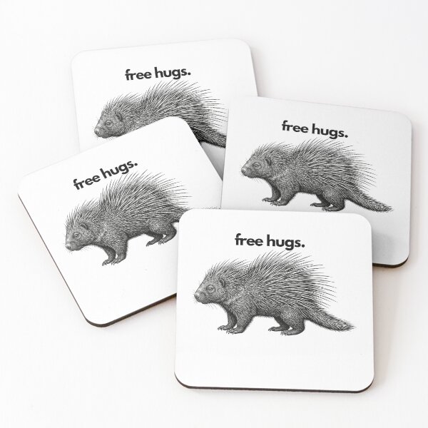 Item preview, Porcupine-free hugs designed and sold by lazydogonline.