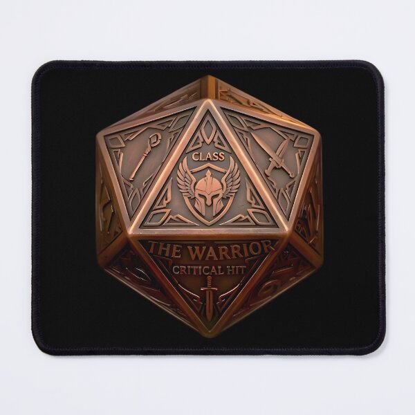 Item preview, Warrior D20 Dice RPG Critical Hit Fantasy Art designed and sold by DeerHouse.