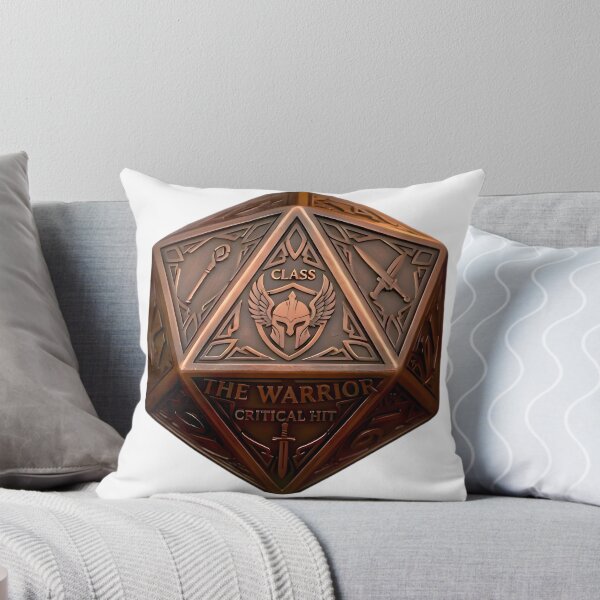 Item preview, Warrior D20 Dice RPG Critical Hit Fantasy Art designed and sold by DeerHouse.