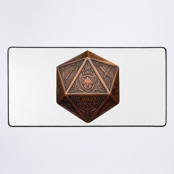 Item preview, Warrior D20 Dice RPG Critical Hit Fantasy Art designed and sold by DeerHouse.