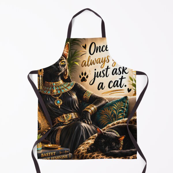 Item preview, Bastet Knows Best – Once Gods, Always Gods, Just Ask a Cat designed and sold by Sybille-Yates.