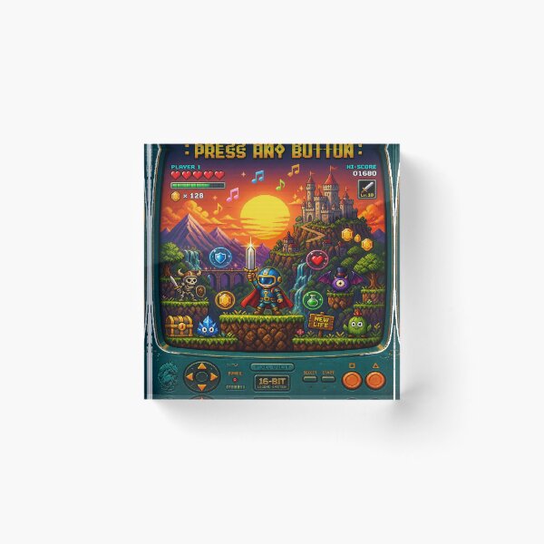 Item preview, Level Up Your Life – Retro 16-Bit Adventure designed and sold by Shaw1Berry.