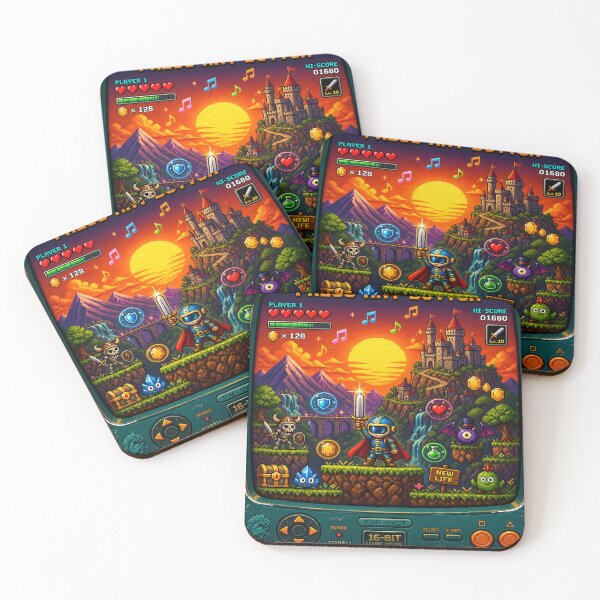 Item preview, Level Up Your Life – Retro 16-Bit Adventure designed and sold by Shaw1Berry.