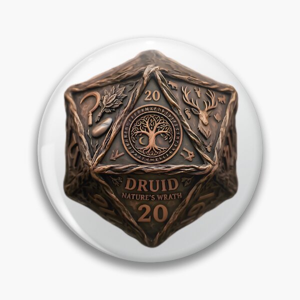 Item preview, Druid D20 Dice RPG Nature's Wrath Fantasy Art designed and sold by DeerHouse.