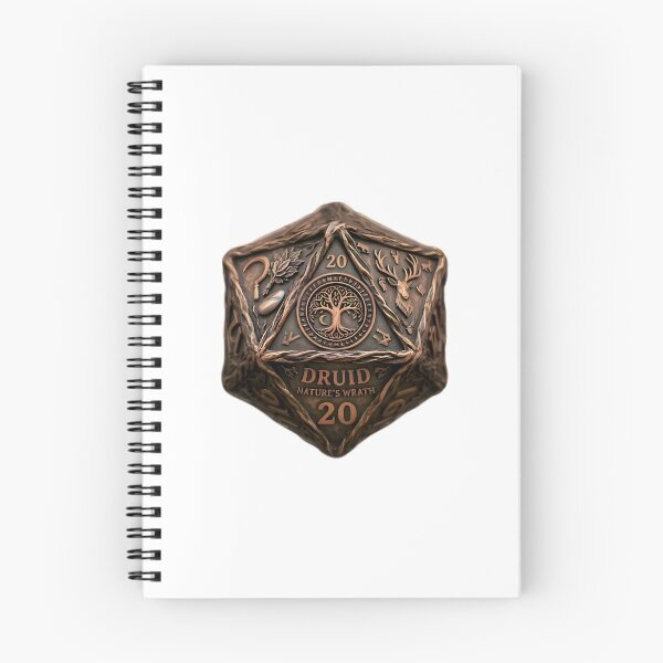 Item preview, Druid D20 Dice RPG Nature's Wrath Fantasy Art designed and sold by DeerHouse.
