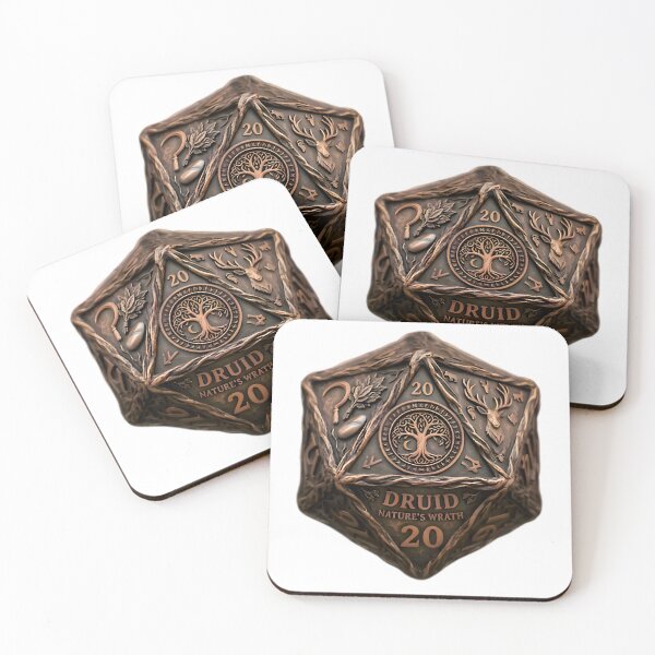 Item preview, Druid D20 Dice RPG Nature's Wrath Fantasy Art designed and sold by DeerHouse.