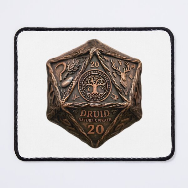 Item preview, Druid D20 Dice RPG Nature's Wrath Fantasy Art designed and sold by DeerHouse.