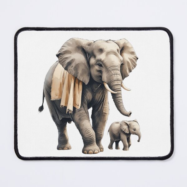 Item preview, Loving Papa Elephant And Baby Watercolor Father's Day designed and sold by AQUILAKREO.
