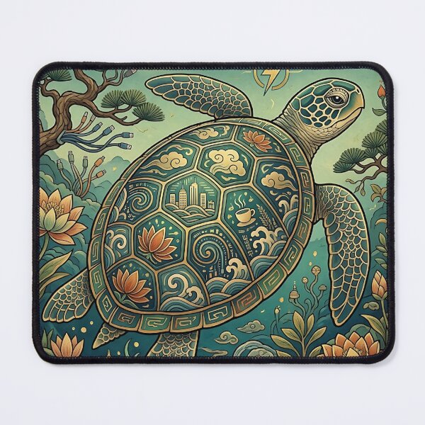 Item preview, Korean Turtle in Traditional Minhwa Style designed and sold by K-Tradition.