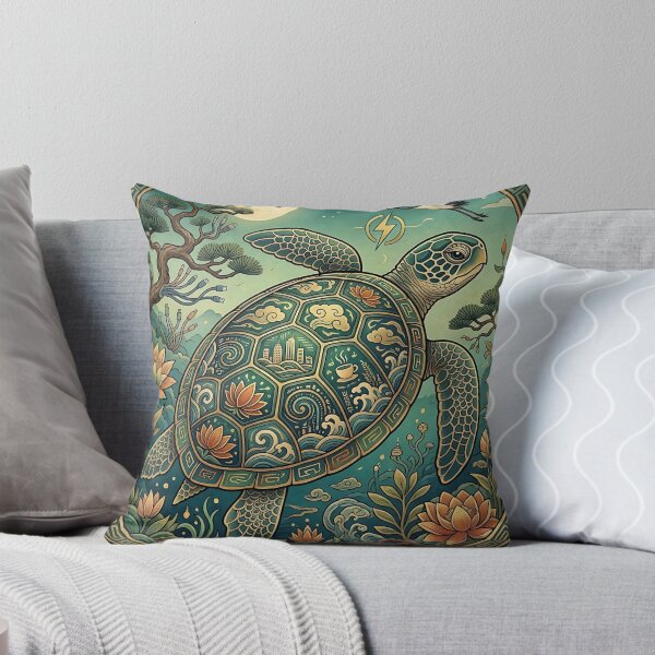 Item preview, Korean Turtle in Traditional Minhwa Style designed and sold by K-Tradition.