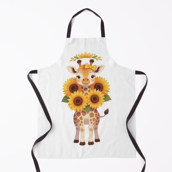 Item preview, Sunflower Giraffe | Cute Cottagecore Floral Animal designed and sold by AillustriaAK.