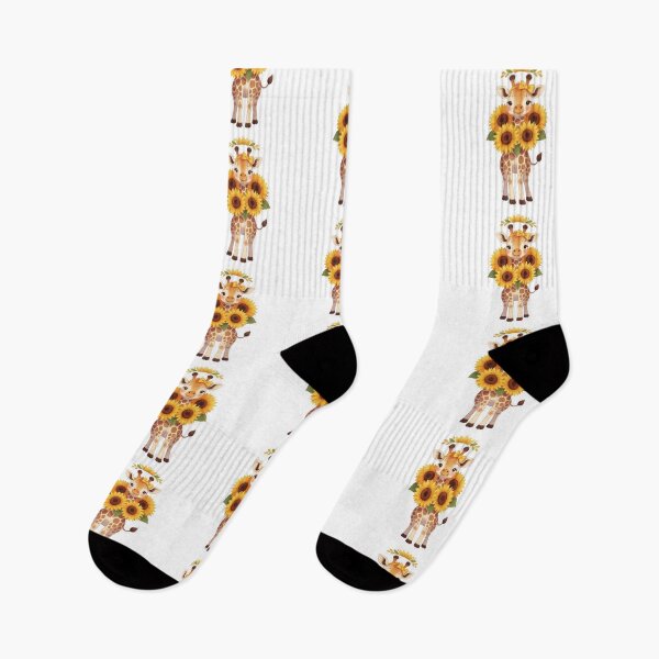 Item preview, Sunflower Giraffe | Cute Cottagecore Floral Animal designed and sold by AillustriaAK.
