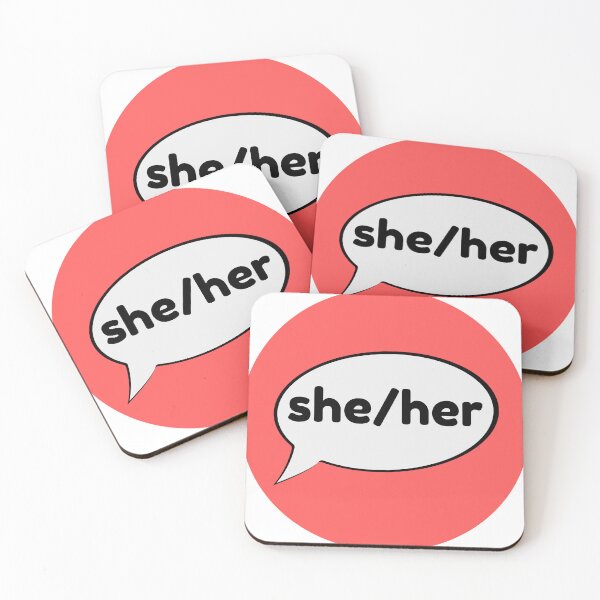 Item preview, Pronoun "she/her" designed and sold by LuluTestudo1.