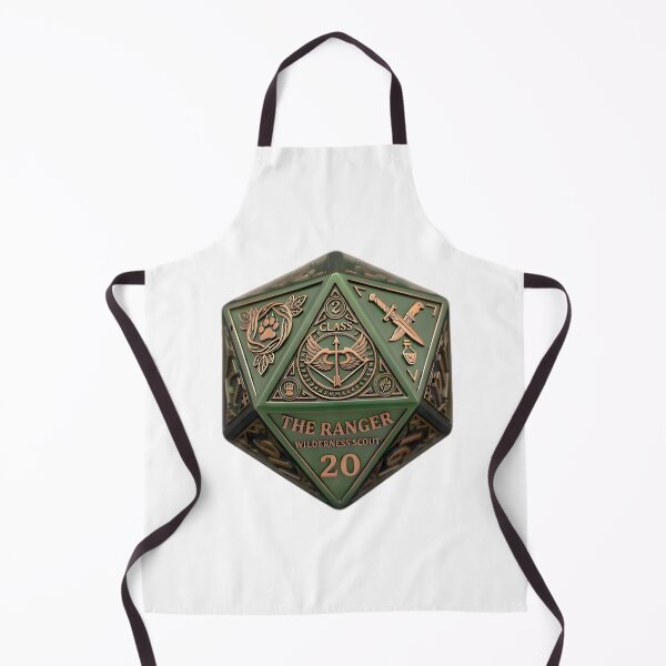Item preview, Ranger D20 Dice RPG Wilderness Scout Fantasy Art designed and sold by DeerHouse.
