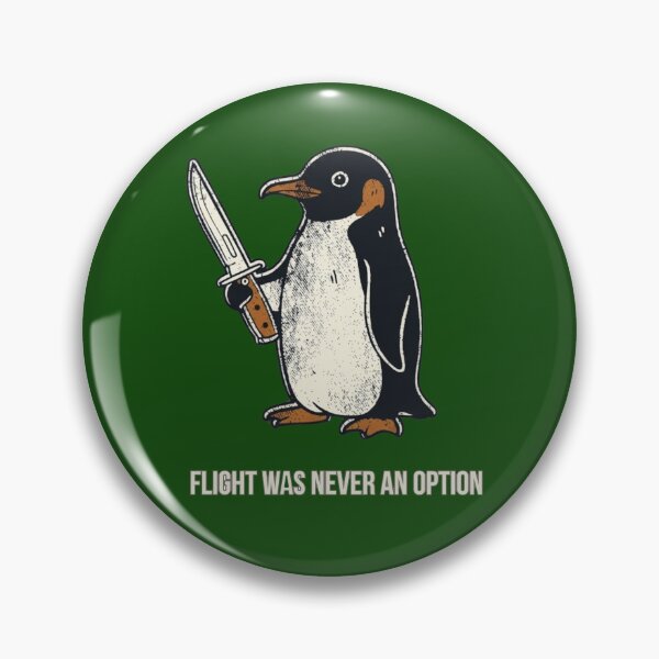 Item preview, Flight was Never an Option Funny Penguin with Knife designed and sold by Julitasells.