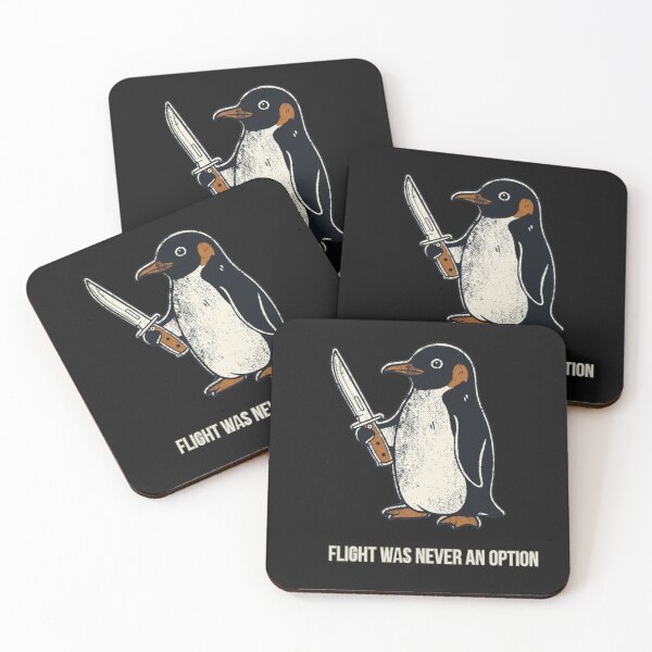 Item preview, Flight was Never an Option Funny Penguin with Knife designed and sold by Julitasells.