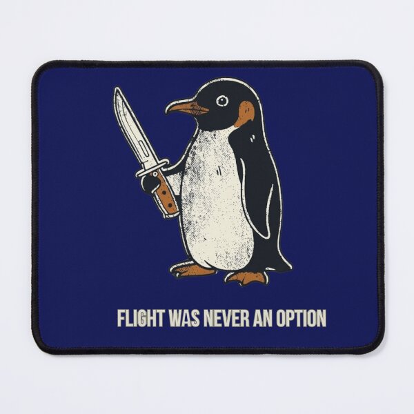 Item preview, Flight was Never an Option Funny Penguin with Knife designed and sold by Julitasells.